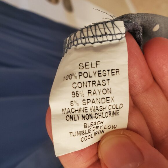 Papermoon top - Size Medium - Green/White Reece Mixed Material Top - Picture 7 of 7